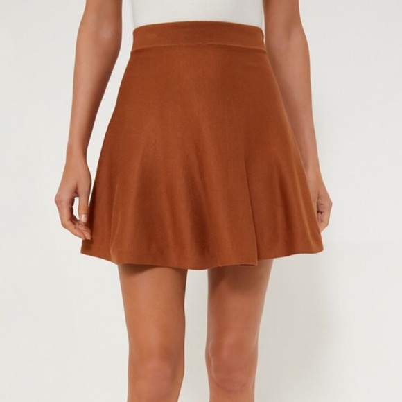 Tuckernuck Dresses & Skirts - TUCKERNUCK HYACINTH HOUSE CHESTNUT  CONNIE KNIT MINI SKIRT Sz LG NEW